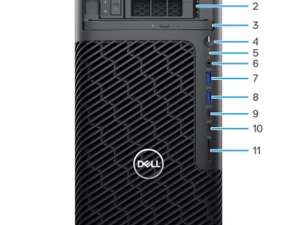 Dell戴尔 Precision T7865塔式工作站产品样式，外部形态，内部构造及配套说明