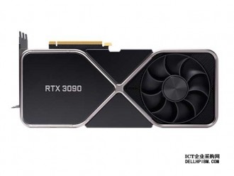 英伟达NVIDIA GeForce RTX3090 24GB 高端电竞游戏设计深度学习GPU显卡,10496 CUDA核数 24GB GDDR6显存 350W,1x HDMI 2.0+3x DisplayPort 1.4a,双槽/三槽全高