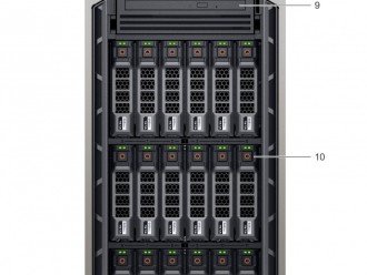 Dell戴尔 PowerEdge T640塔式服务器产品样式，外部形态，内部构造及配套说明
