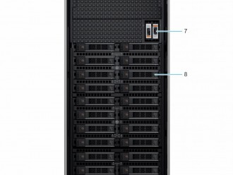 Dell戴尔 PowerEdge T550塔式服务器产品样式，外部形态，内部构造及配套说明