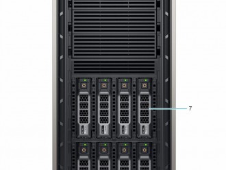 Dell戴尔 PowerEdge T340塔式服务器产品样式，外部形态，内部构造及配套说明