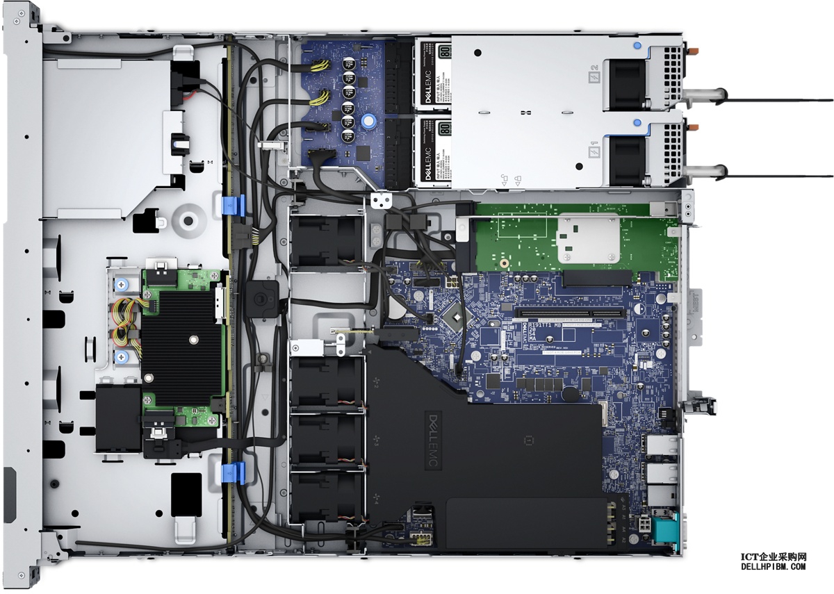 戴尔Dell PowerEdge R350服务器（英特尔至强 E-2314 2.8GHz 四核心丨8GB内存丨3块*2TB硬盘丨集成阵列卡丨单电源丨三年保修）