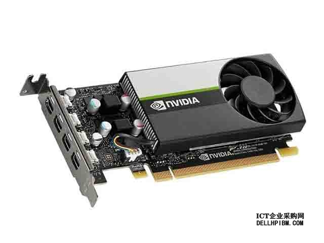 英伟达NVIDIA T1000 台式机GPU显卡；896个NVIDIA CUDA 核数，8GB GDDR6显存，最大功耗 50瓦；PCI Express 3.0 x16；4个MiniDP 1.4显示接口；单宽，3年质保