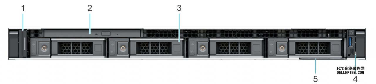 Dell戴尔 PowerEdge R250机架式服务器产品样式，外部形态，内部构造及配套说明
